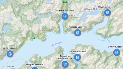 Lenkje til artikkel: Ny kartportal gir innsyn i drikkevasskvaliteten i Høyanger kommune